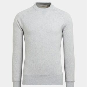 SUITSUPPLY Light Gray Long Sleeve Crewneck Pure Cashmere Sweater